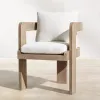 Modern Outdoor Leisure Teak Furniture Villa Courtyard Hotel Garden Farmhouse Dining Waterproof Sofa Set Living Room