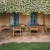 Modern Outdoor Luxury Teak Dining and Seating Set with Lightweight Durable Design for Patio Garden Courtyard Hotel Use