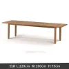 Modern Outdoor Luxury Teak Dining and Seating Set with Lightweight Durable Design for Patio Garden Courtyard Hotel Use