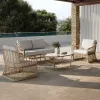 Modern Outdoor PE Wicker Rattan Furniture Eco-Friendly Living Room Villa Courtyard Park Garden Set for Hotel Farmhouse Use