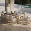 Modern Outdoor PE Wicker Rattan Furniture Eco-Friendly Living Room Villa Courtyard Park Garden Set for Hotel Farmhouse Use