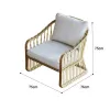 Modern Outdoor PE Wicker Rattan Furniture Eco-Friendly Living Room Villa Courtyard Park Garden Set for Hotel Farmhouse Use