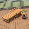 Modern Outdoor Plastic Wood Foldable Reclining Chair-Portable Waterproof Sun-Proof Eco-Friendly for Beach Pool Hotel Courtyard