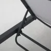 Modern Outdoor Sun Lounger Patio Garden Aluminium Lounge Chair for Pool Beach and Courtyard Use
