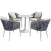 Modern Outdoor Terrace Furniture Garden Balcony Leisure Coffee Table Chair Set Villa Apartment Durable Waterproof Hotel