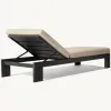 Modern Poolside Aluminum Sun Lounger Adjustable Resort Daybed UV Resistant Outdoor Beach Recliner for Star Hotel Swimming Pool