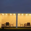 Modern Portable Aluminum Outdoor Gazebo Pergola Windproof Blinds LED Lighting System Outdoor Furniture Waterproof Eco-Friendly