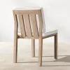 Modern Premium Teak Wood Outdoor Dining Set Quick-Dry Cushions Weather Resistant Patio Furniture for Luxury Villa Hotel Terraces