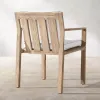 Modern Premium Teak Wood Outdoor Dining Set Quick-Dry Cushions Weather Resistant Patio Furniture for Luxury Villa Hotel Terraces