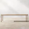Modern Premium Teak Wood Outdoor Dining Set Quick-Dry Cushions Weather Resistant Patio Furniture for Luxury Villa Hotel Terraces