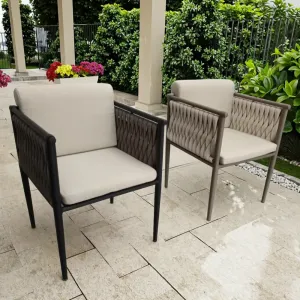 Modern Rope Weave Eco-Friendly Waterproof Durable Outdoor Sofa Set for Garden Villa Hotel Use