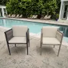 Modern Rope Weave Eco-Friendly Waterproof Durable Outdoor Sofa Set for Garden Villa Hotel Use