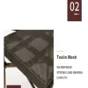 Modern Rust Resistant French Restaurant Aluminum Mesh Waterproof Outdoor Dining Table Chairs Stackable Garden Courtyard