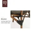 Modern Rust Resistant French Restaurant Aluminum Mesh Waterproof Outdoor Dining Table Chairs Stackable Garden Courtyard