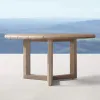 Modern Simple Durable Lightweight Waterproof UV-Resistant Outdoor Teak Dining Table Dining Chair Villa Courtyard Garden Dining