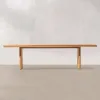Modern Solid Teak Wood Durable Waterproof UV-Resistant Outdoor Dining Table Set Weathered Extension Table Woven Rope Hotel