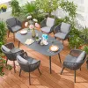 Modern Stackable Lightweight Durable Waterproof Aluminium Outdoor Dining Chairs for Patio Garden Hotel Living Room Use