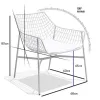 Modern Stainless Steel Garden Outdoor Chair Set-Eco-Friendly Durable for Hotel Living Room Courtyard Party Use