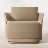 Modern Teak Durable Eco-Friendly Outdoor Sofa Set with Washable Waterproof Cushions for Villa Hotel Courtyard Patio Garden