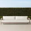 Modern Teak Outdoor Sofa Set-Waterproof Eco-Friendly Garden Furniture for Villa Living Room Use