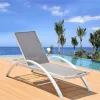 Modern Villa Courtyard Outdoor Sun Lounger Fabric Pool Chair Durable Eco-Friendly Beach Furniture MANDELA Foldable 2-Year