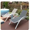 Modern Villa Courtyard Outdoor Sun Lounger Fabric Pool Chair Durable Eco-Friendly Beach Furniture MANDELA Foldable 2-Year