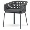 Modern Villa Outdoor Garden Sets Rope Furniture Aluminum Frame Weaving Dining Patio Chairs Tables Waterproof Living Room Hotel