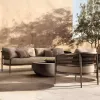 Modern Villa Outdoor Sofa Set Aluminum Waterproof Eco-Friendly for Living Room and Garden Use