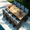 Modern Waterproof Durable Rope Sofa Set for Outdoor Use in Hotels Villas Parks