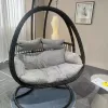Modern Wholesale Egg Swing Chair Hanging Hammock Outdoor Furniture for Hotel Use Durable Metal with Waterproof Cushion