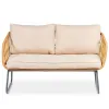 Modern Wicker Rattan Outdoor Garden Sofa Set Modular Furniture Waterproof Cushions Eco-Friendly Durable for Courtyard Living