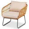 Modern Wicker Rattan Outdoor Garden Sofa Set Modular Furniture Waterproof Cushions Eco-Friendly Durable for Courtyard Living