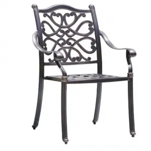 New Design European Style Balcony Aluminum Frame Outdoor Dining Sets Comfortable Stackable Garden Chairs Waterproof Durable Park