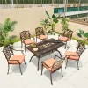 New Design European Style Balcony Aluminum Frame Outdoor Dining Sets Comfortable Stackable Garden Chairs Waterproof Durable Park