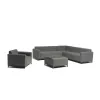 Nordic Design Fabric Outdoor Sofa Set with Aluminum Frame-Durable Eco-Friendly Waterproof for Living Room Hotel Courtyard Use