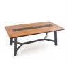 Nordic Furniture Aluminum Waterproof Outdoor Barbecue Grill Dining Table with Chairs Modern for Courtyard Hotel Villa