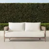 Nordic Outdoor Sofa Set Living Room Waterproof Sun Protection Terrace Villa Solid Wood Garden Leisure Furniture