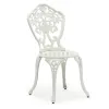 Ornate European French Style Modern Durable Cast Aluminum Outdoor Garden Bistro Chair for Hotel Dining