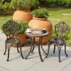 Outdoor Dining Hotel Use European Design Aluminum Alloy Table Chair Set Durable Lightweight Waterproof for Villa Farmhouse
