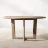 Outdoor Dining Tables and Chairs Teak Wood Waterproof Cushion Modern Design for Courtyard Garden Hotel Villa Balcony School