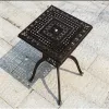 Outdoor European Garden Set Dining Table Aluminum Alloy Lightweight Durable for Villa Hotel Warehouse Living Room Backyard