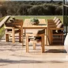 Outdoor Leisure Villa Courtyard Garden Solid Wood Furniture Outdoor Terrace Waterproof Sun protection Teak Sofa Coffee Table