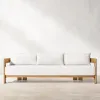 Outdoor Leisure Villa Courtyard Garden Solid Wood Furniture Outdoor Terrace Waterproof Sun protection Teak Sofa Coffee Table