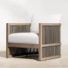 Outdoor Teak Sofa Set-Waterproof Durable Modern Design for Villa Courtyard Hotel Terrace Living Room Dining