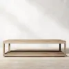 Outdoor Teak Sofa Set-Waterproof Durable Modern Design for Villa Courtyard Hotel Terrace Living Room Dining