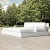 Oversized Modern Aluminum Pool Daybed Adjustable Outdoor Lounge Chair for Beach Club and Luxury Star Hotel