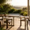 Oversized 12 Seater Aluminum Outdoor Dining Set Modern Garden Furniture for Large Villa and Resort