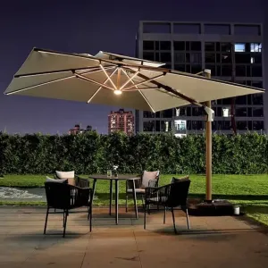 Premium Foldable Lightweight Waterproof UV Blocking Sun Umbrella for Poolside Lounge Deck Hotel Outdoor Use