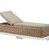 Premium Modern Portable Wicker Chaise Lounge Set with Cushions for Outdoor Pool Park Villa Use