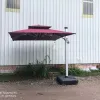 Roman Foldable Waterproof Anti-UV Cantilever Garden Living Room Umbrella 3M Radius Patio Base Sustainable Courtyard Supermarket